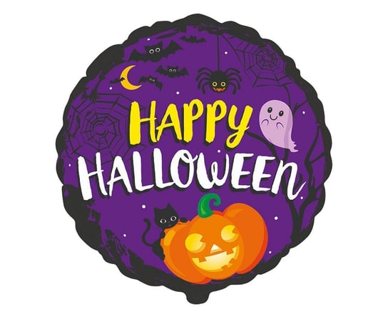 Balon foliowy na Halloween dynia duch halloweenowy dekoracyjny ABC