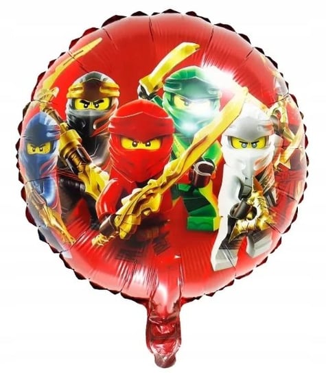 Balon Foliowy Na Hel OKRĄGŁY - NINJAGO - śr. 45cm Unicorn