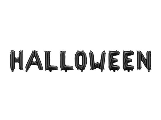 Balon foliowy napis literki Halloween czarny ABC
