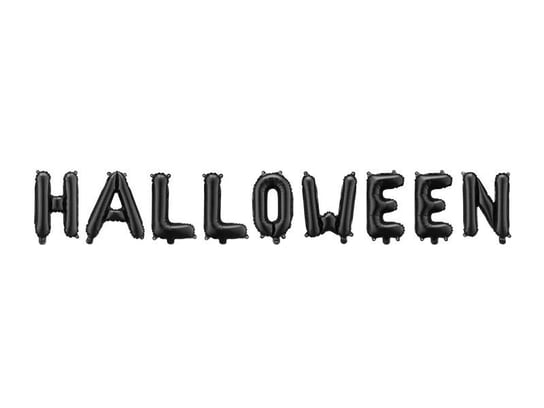 Balon foliowy napis literki Halloween czarny PartyDeco