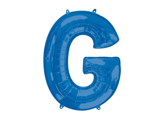 Balon foliowy niebieska litera G - 63 x 81 cm - 1 szt. Amscan