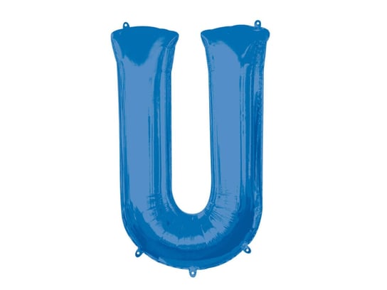 Balon foliowy niebieska litera U - 58 x 83 cm - 1 szt. Amscan