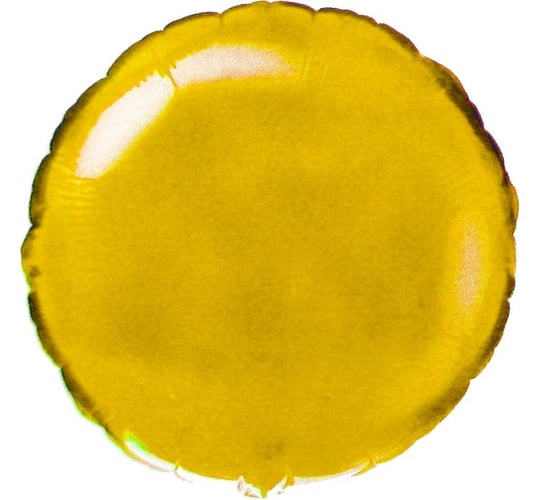Balon foliowy, Okrągły, 18", złoty Flexmetal Balloons