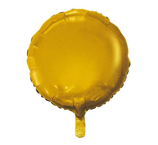 Balon foliowy, Okrągły, 18", złoty, matowy GoDan
