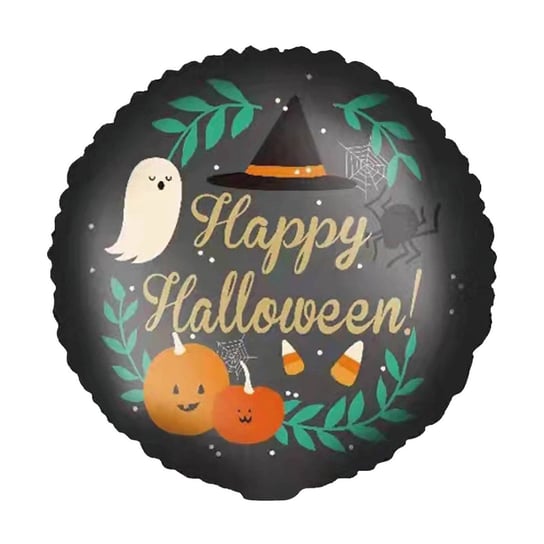 Balon foliowy okrągły Happy Halloween 45cm PartyPal