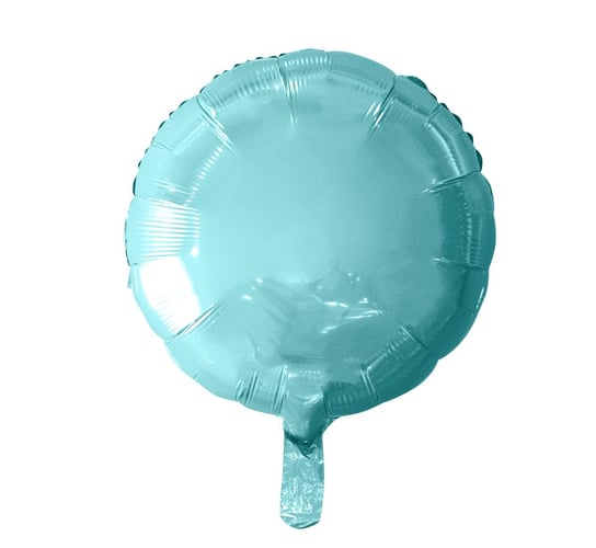 Balon foliowy, okrągły, jasnoniebieski GoDan