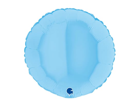 Balon foliowy okrągły niebieski - 46 cm - 1 szt. Grabo Balloons