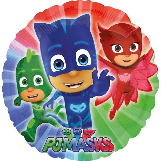 Balon Foliowy Okrągły Pj Masks Pidżamersi Na Hel Amscan