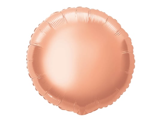 Balon foliowy okrągły różowe złoto - 47 cm - 1 szt. Unique