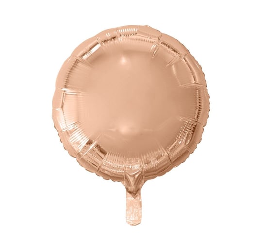 Balon foliowy, okrągły, różowo-złoty GoDan