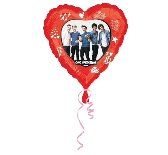 Balon foliowy, One Direction, serce GODAN