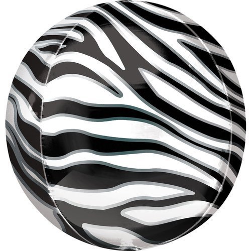 Balon foliowy ORBZ 15" Kula wzór - zebra Anagram