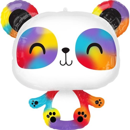 Balon Foliowy Panda Kolorowa Zwierzęta Na Hel ABC