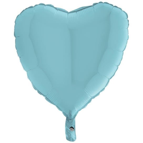 Balon Foliowy - Pastelowy Niebieski, Serce 46 cm, Grabo GRABO