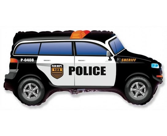 Balon foliowy, Police Car, 24" Flexmetal Balloons