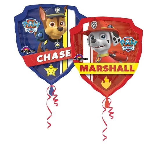 Balon foliowy, Psi Patrol, Chase i Marshall, 24" Amscan