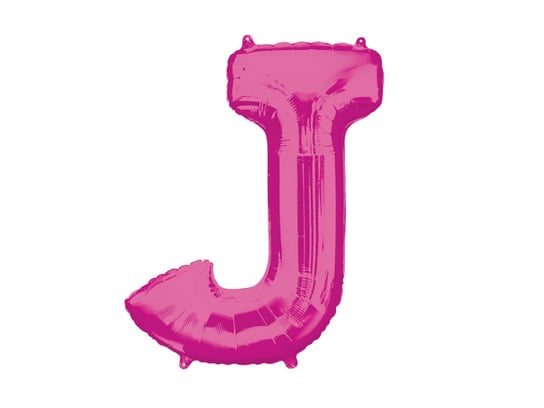 Balon foliowy różowa litera J - 58 x 83 cm - 1 szt. Amscan