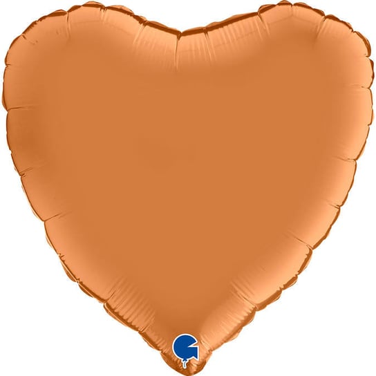 Balon Foliowy - Satynowe karmelowe serce 46 cm,  Grabo GRABO