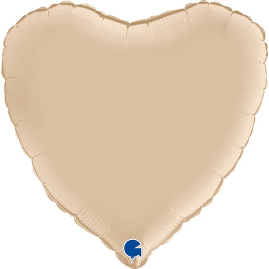 Balon Foliowy - Satynowe kremowe serce 46 cm,  Grabo GRABO