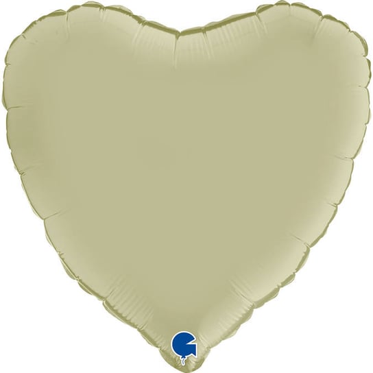 Balon Foliowy - Satynowe oliwkowe serce 46 cm,  Grabo GRABO