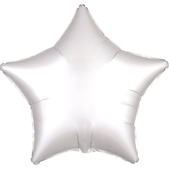 Balon Foliowy Satynowy Gwiazda 43 Cm Biały Amscan
