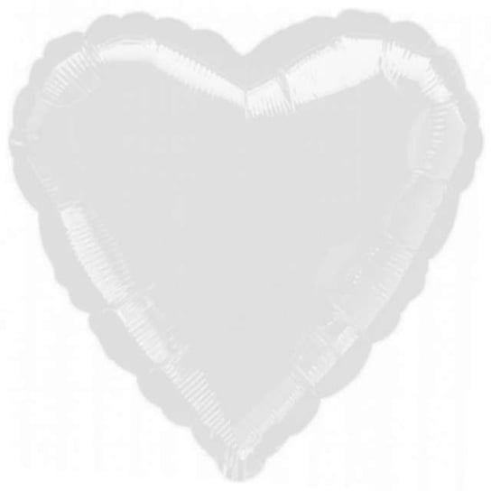 Balon foliowy, Serce, 18", biały Amscan