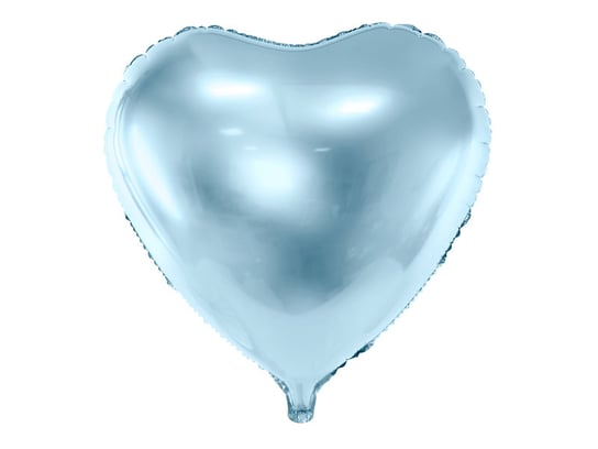 Balon foliowy, serce, 18", błękitny PartyDeco