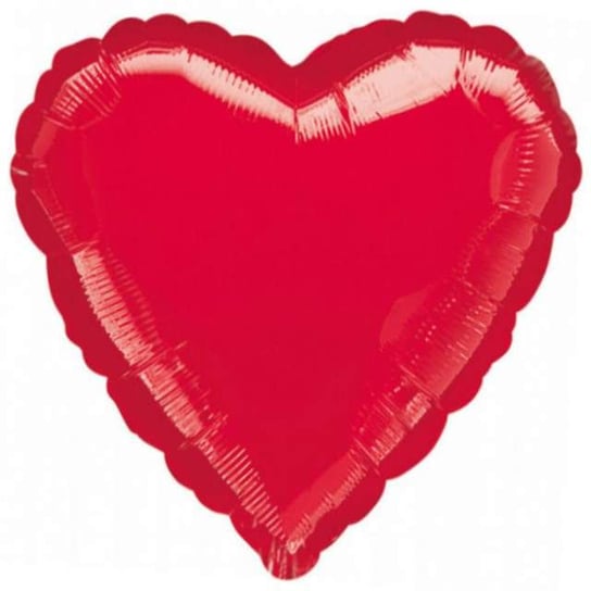 Balon foliowy, Serce, 18", czerwony Amscan