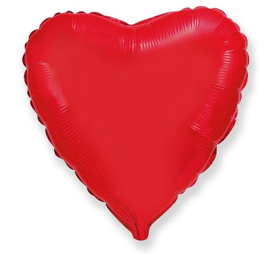 Balon foliowy, serce, 18", czerwony Flexmetal Balloons