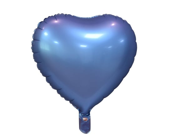 Balon foliowy, Serce, 18", granatowy, matowy GoDan