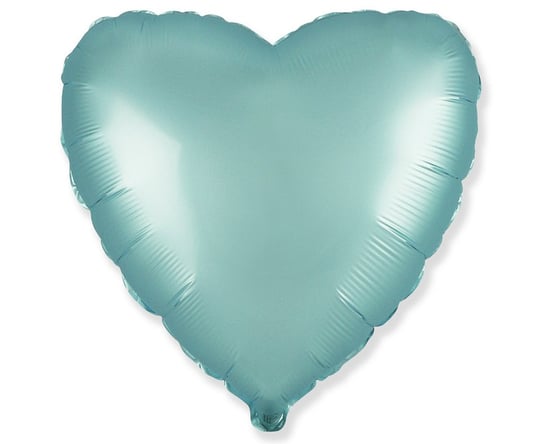 Balon foliowy, serce, 18", jasnoniebieski Flexmetal