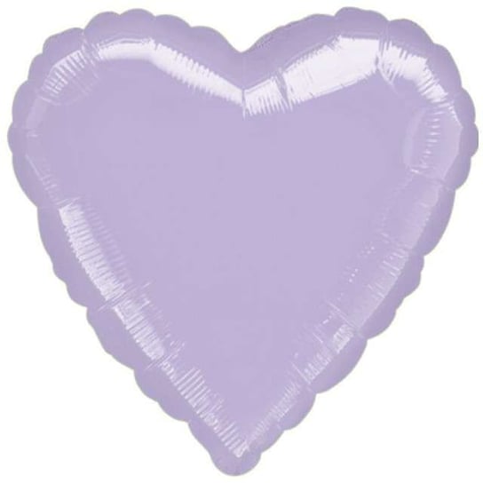 Balon foliowy, serce, 18", liliowy Amscan