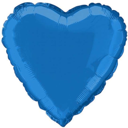 Balon foliowy, Serce, 18", niebieski Amscan