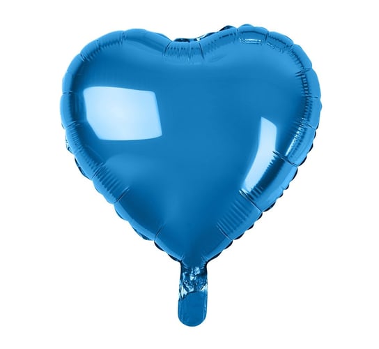 Balon foliowy, Serce, 18", niebieskie GoDan