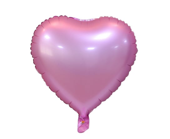 Balon foliowy, Serce, 18", różowy, matowy GoDan