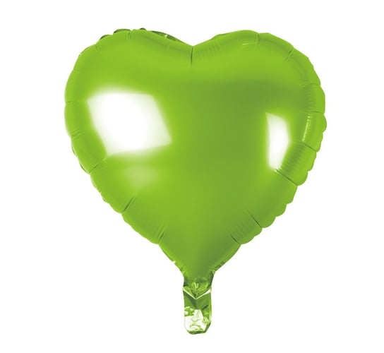 Balon foliowy, Serce, 18", zielony GoDan