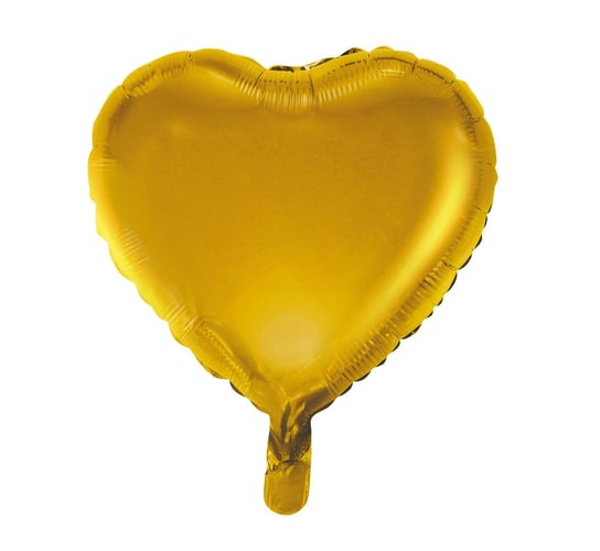 Balon foliowy, Serce, 18", złoty, matowy GoDan