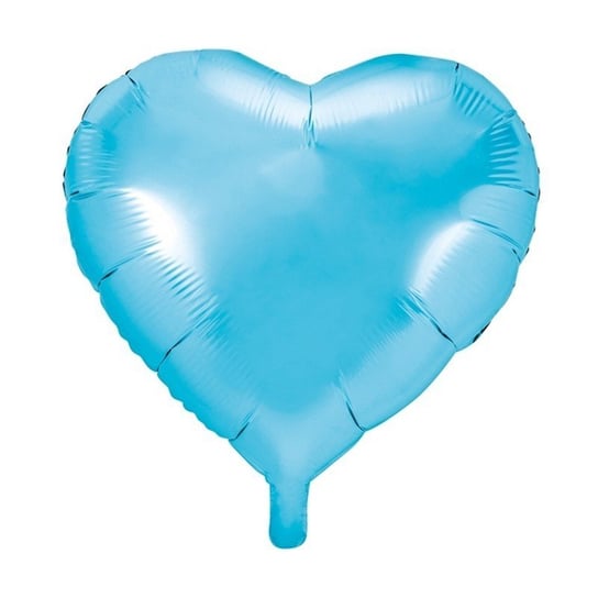 Balon foliowy, serce 45cm, błękitny NiebieskiStolik