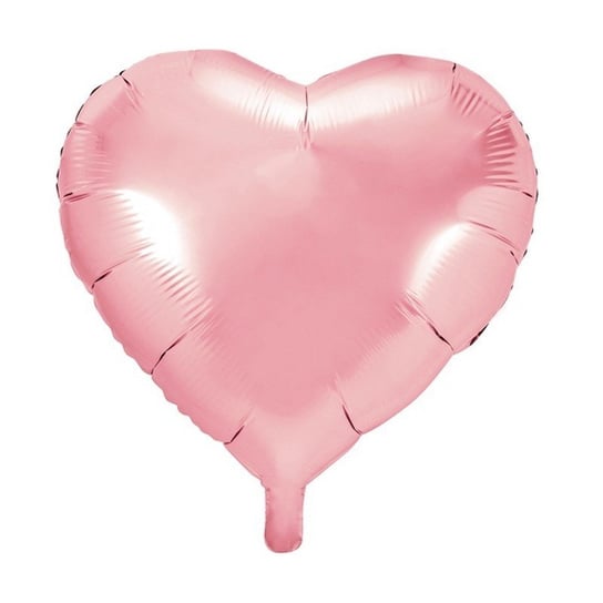 Balon foliowy, serce 45cm, jasnoróżowy NiebieskiStolik