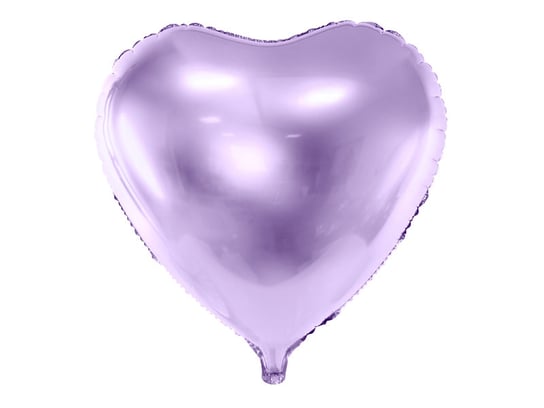 Balon foliowy, Serce, 61 cm, jasny liliowy PartyDeco