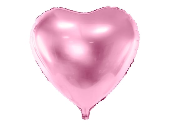 Balon foliowy, Serce, 61 cm, jasny róż PartyDeco