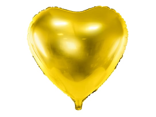 Balon foliowy, Serce, 61 cm, złoty PartyDeco
