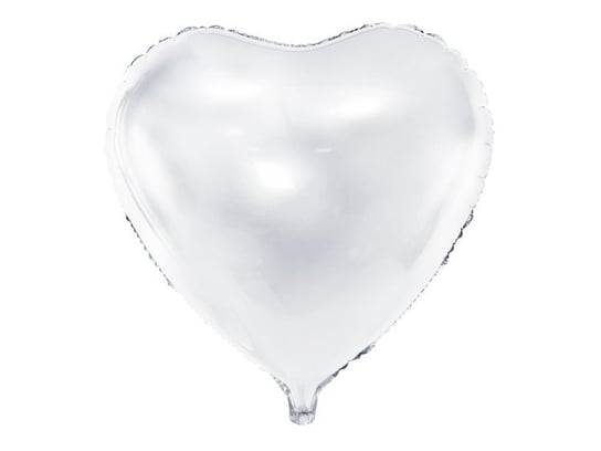 Balon foliowy, serce, biały, 45 cm Inna marka