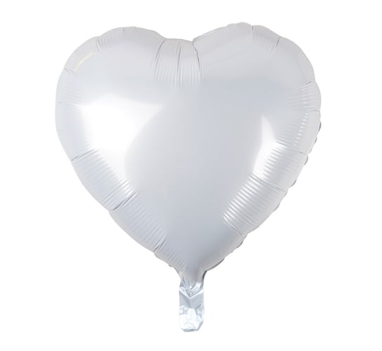 Balon foliowy, serce, biały GoDan