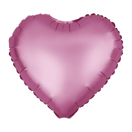 Balon foliowy serce ciemno różowe, matowe 46cm PartyPal