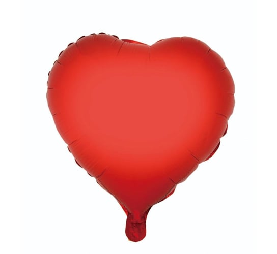 Balon foliowy, serce, czerwony, 36 cm GoDan