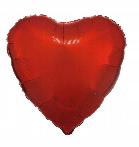 Balon foliowy, Serce, czerwony, 45 cm Brexitaw