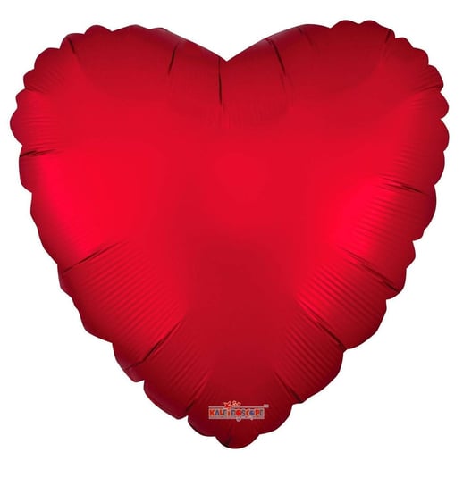 Balon Foliowy Serce, Czerwony Mat, 46 cm Inny producent