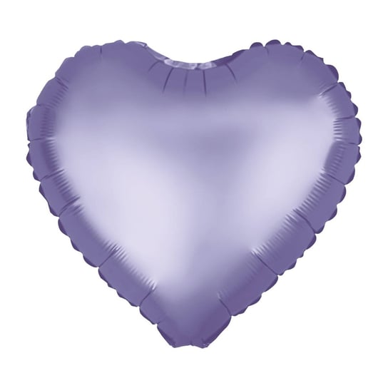 Balon foliowy serce fioletowe, matowe 46cm PartyPal