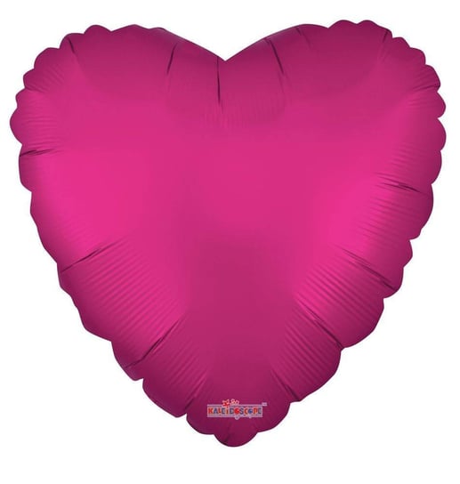 Balon Foliowy Serce, Gorący Róż mat, 46 cm PartyPal